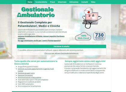 screenshot Gestionale<br>Ambulatorio 